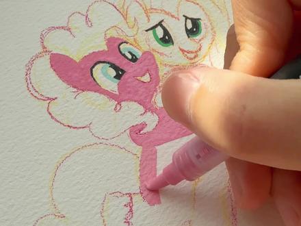 马年小马🐎小马宝莉🥰 #丙烯马克笔 #画画 #声音控 #解压 #小马宝莉