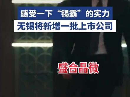 感受一下“锡霸”的实力,无锡将新增一批上市公司!#无锡