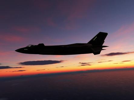 晚上看20的身材真不错 #歼20 DCSworld的MOD