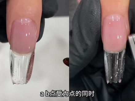 不同的形状跟塑形夹张开后的平行度有关系、反弹镊力度大、V型镊手动塑形、根据需求选择#俄麦美学#美甲培训 #延长教程