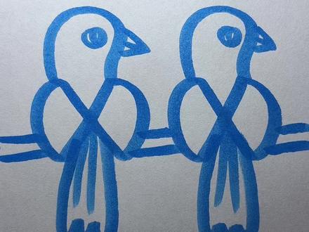 用两个叉号画小鸟,你学会了嘛#画画 #简笔画 #一起学画画 #小鸟简笔画 #儿童简笔画