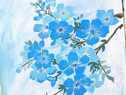 国风美学 画画还得靠邪修!丙烯马克笔居然也能画#国画 #东方美学 #绘画教程 #零基础学画画 #一起学画画