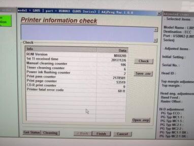 #爱普生L805五灯闪维修 #爱普生805报错60H #爱普生805报错71H #打印机维修分享 #周口打印机维修