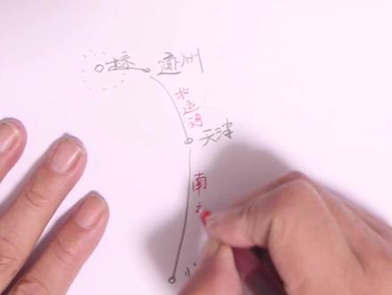 地理小知识跟我画京杭大运河。 #