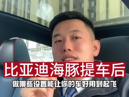 比亚迪海豚提车后,必做的设置有哪些? #用车技巧 #比亚迪海豚 #用车知识 #汽车小常识 #用车小常识 #每天一个用车知识 #电动汽车 #比亚迪新能源