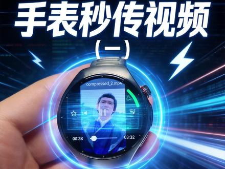watch5追剧(一) watch5手表播放视频方案一,非常流畅且省电 #watch5 #腕上小电视 #HarmonyOs #鸿蒙6 #华为手表
