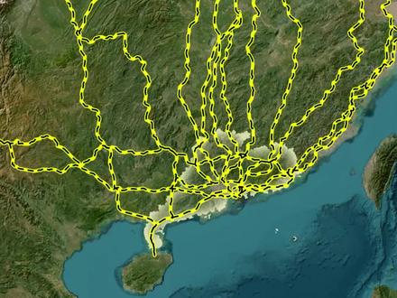 广东省不愧是我国经济第一省,高速布局是真的牛#广东 #交通 #高速公路 #地图