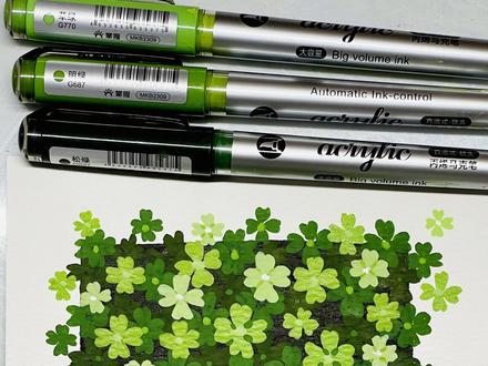 这样的四叶草画法超级简单 四叶草的花语就是幸运,刷到的人一定幸运!
#真实生活分享计划 #跟着抖音学画画 #掌握直液式马克笔 #四叶草 #绘画教程