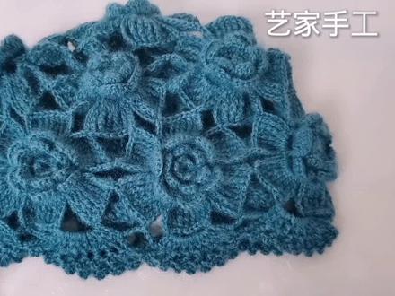 钩针编织芙蓉花朵帽子 赶紧收藏学习吧 教程一