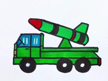 犯我中华/虽远必诛!小朋友学着画个坦克吧