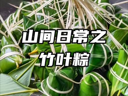 竹叶粽 在闽北,包粽子是一个动员全家人的活动,大家各有分工,准备竹篾,竹叶,馅料,三者缺一不可,好滋味需要时间的沉淀。#端午节 #粽子新包法 #真实生活分享计划 #闽北特色美食