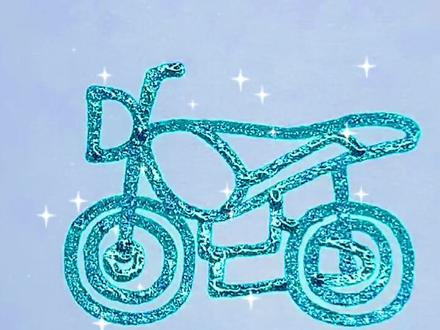 我们开用4个0画一个酷酷的摩托车🏍️!#简笔画 #画画 #儿童简笔画 #灵魂画手 #手工diy #绘画