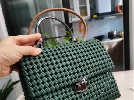 藤条编织月亮手腕手提包教程#藤条编织 #手工diy #教程