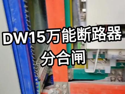 DW15万能断路器#技术分享 #电路