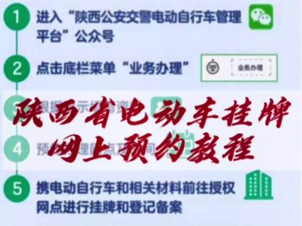 陕西省电动自行车网上预约挂牌教程,还不会的朋友们赶紧收藏备用吧! #西安电动车挂牌 #摩托车#电动车#热门推荐 #怎样都出色