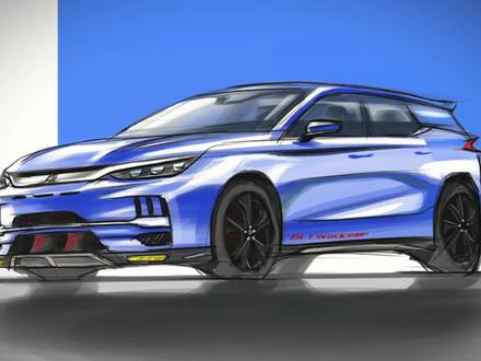 如何画一辆改装比亚迪唐#画画 #绘画 #汽车简笔画 #一起学画画 #比亚迪