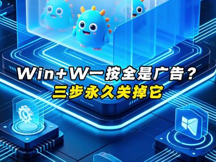 Win+W一按全是广告?三步永久关掉它 #电脑小技巧 #电脑小白