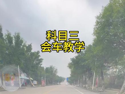 科目三会车点位#科目三 #会车技巧 #会车