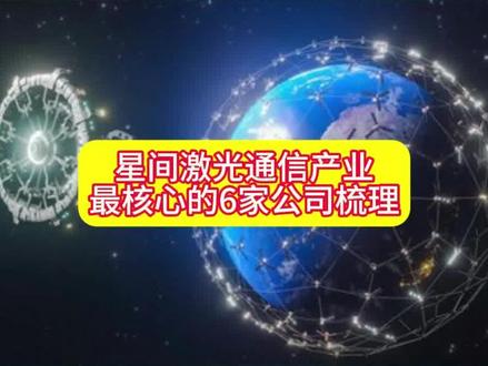 星间激光通信产业最核心的6家公司梳理 #商业航天#股票#股民#财经@抖音小助手