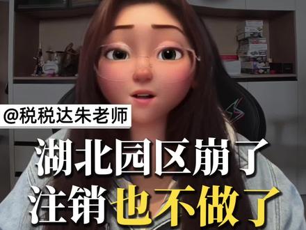 湖北荆州园区崩了,注销也不做了#核定园区 #核定征收的个体户 #电商核定 #核定个体户 #核定个体户
