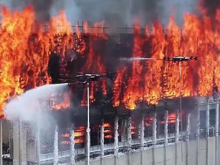 #注意火灾 🧯中国无人机牛👍🏻👍🏻#原创视频