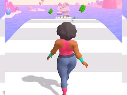 小舞没有忍住吃了很多大汉堡,变成一个大胖子了!