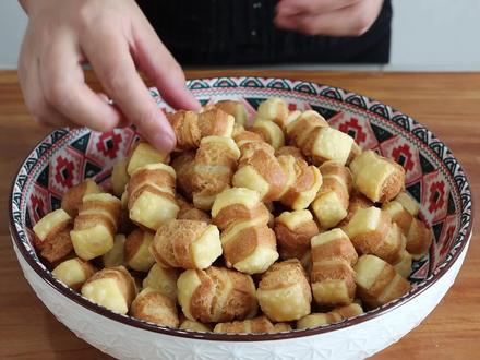 有面粉就能做的炸果子,酥脆香甜,口口好滋味,老人小孩都爱吃 #美食vlog #美食教程 #在家做美食 #炸果子