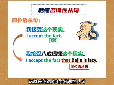 一分钟学懂英语的四类「名词性从句」 #英语语法 #初中英语 #中考英语 #高考英语 #高中英语 #英语 #英语学习