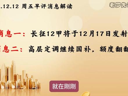 2025.12.12 周五 消息解读 #热点