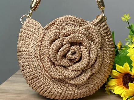 牡丹花包教程第二集#零基础教学 #手工编织包包