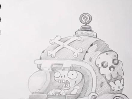 手绘植物大战橄榄球僵尸绘制技巧#艾尚手绘馆 #手绘 #手绘教程 #植物大战僵尸 #植物大战僵尸无尽模式