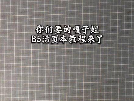 教程|嘎子姐纸袋改B5活页本
#教程 #纸袋改造 #B5活页本 #嘎子姐
