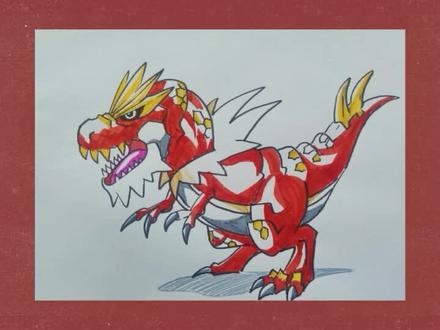 【手绘神奇宝贝】手绘神奇宝贝怪颚龙。#简笔画#简笔画教程 #神奇宝贝#宝可梦#绘画#画画