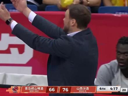 布扎斯冒处罚嘶吼5打8!山西铁血逆天改命,怒撕CBA裁判争议 #cba #dou来cba