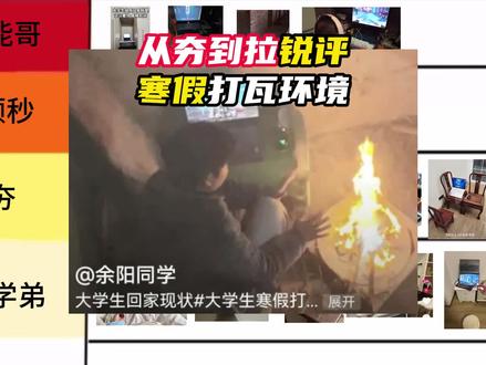 从夯到拉锐评寒假打瓦环境 #大学生寒假打瓦环境 #瓦梗课代表 #无畏契约 #情报马