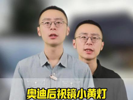 你的奥迪后视镜那个一闪一闪的小黄灯,是不是从来没亮过#奥迪#汽车知识 #带你懂车