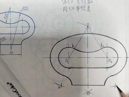 圆弧连接画法练习
#制图基础入门教学 @DOU+小助手
