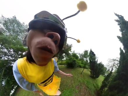 大家好!我又来了#奇行种 #全景奇行种 #口咬全景相机