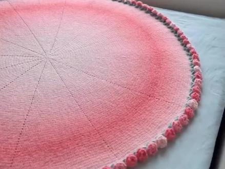 【材料包】渐变绒毛玫瑰花束毯子diy手工编织七星花束毯针织花束毯#花束毯子 #毯子 #礼物 #惊喜 #手工diy