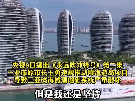 #三亚凤凰岛违规填海致沙滩退化 ,三亚原市长王勇为捞政绩违规填海,只因“发展是显绩 保护是潜绩”#本地新闻