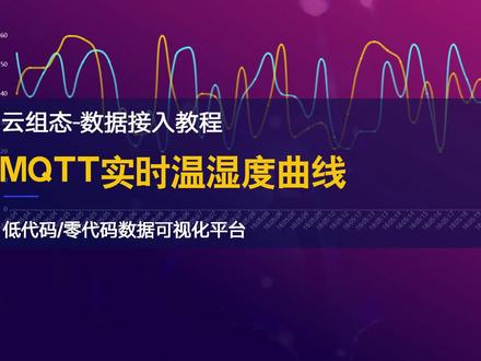 MQTT订阅数据,实现实时温湿度曲线 #EMQX #数据可视化 #MQTT #物联网 #云组态