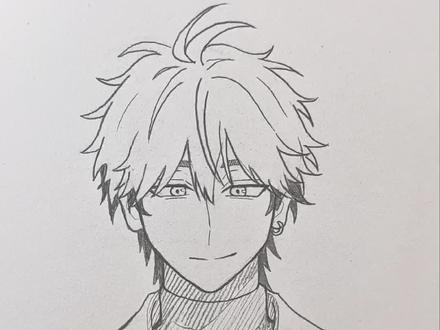 夏斐的画法#绘画教程 #画画##简笔画#手绘教程 #内容启发搜索 男生的画法