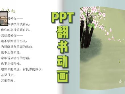 PPT翻书动画,PPT自学入门到精通#wps #ppt教学 #办公技巧 #PPT动画