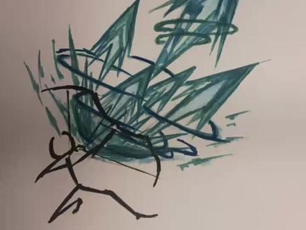 火柴人拉弓射箭#火柴人搞笑绘画 #火柴人 #想画就画 @抖音小助手