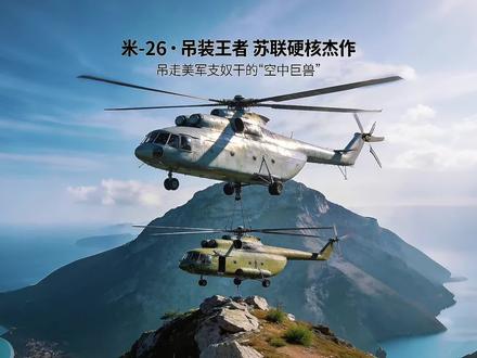 空中巨兽米-26,连美军都得低头求租 #科普 #武器 #装备 #飞机