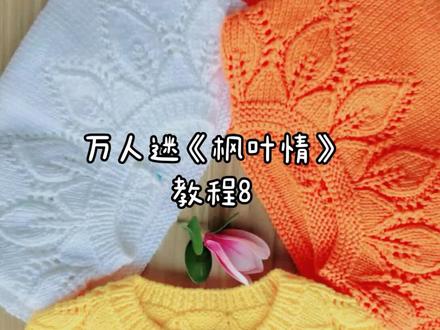 万人迷《枫叶情》教程8#童装搭配 @香儿毛衣编织