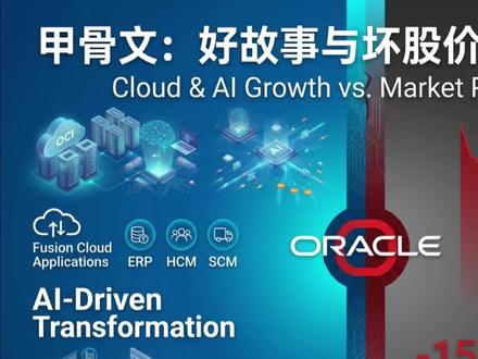 甲骨文:好故事与坏股价并存的季度12月11日 为什么甲骨文2026年第二季度财报业绩明明很好,市场却不买账呢?