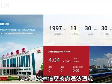 兴化股份(002109)被证监会立案,投资者索赔征集