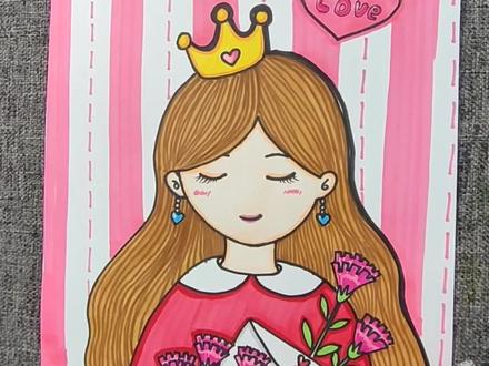 #画画#儿童画#母亲节#母亲节礼物 母亲节主题儿童画