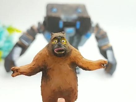 用快递箱制作搞笑的熊出没,熊二重返地球变身,立体战甲太惊讶!